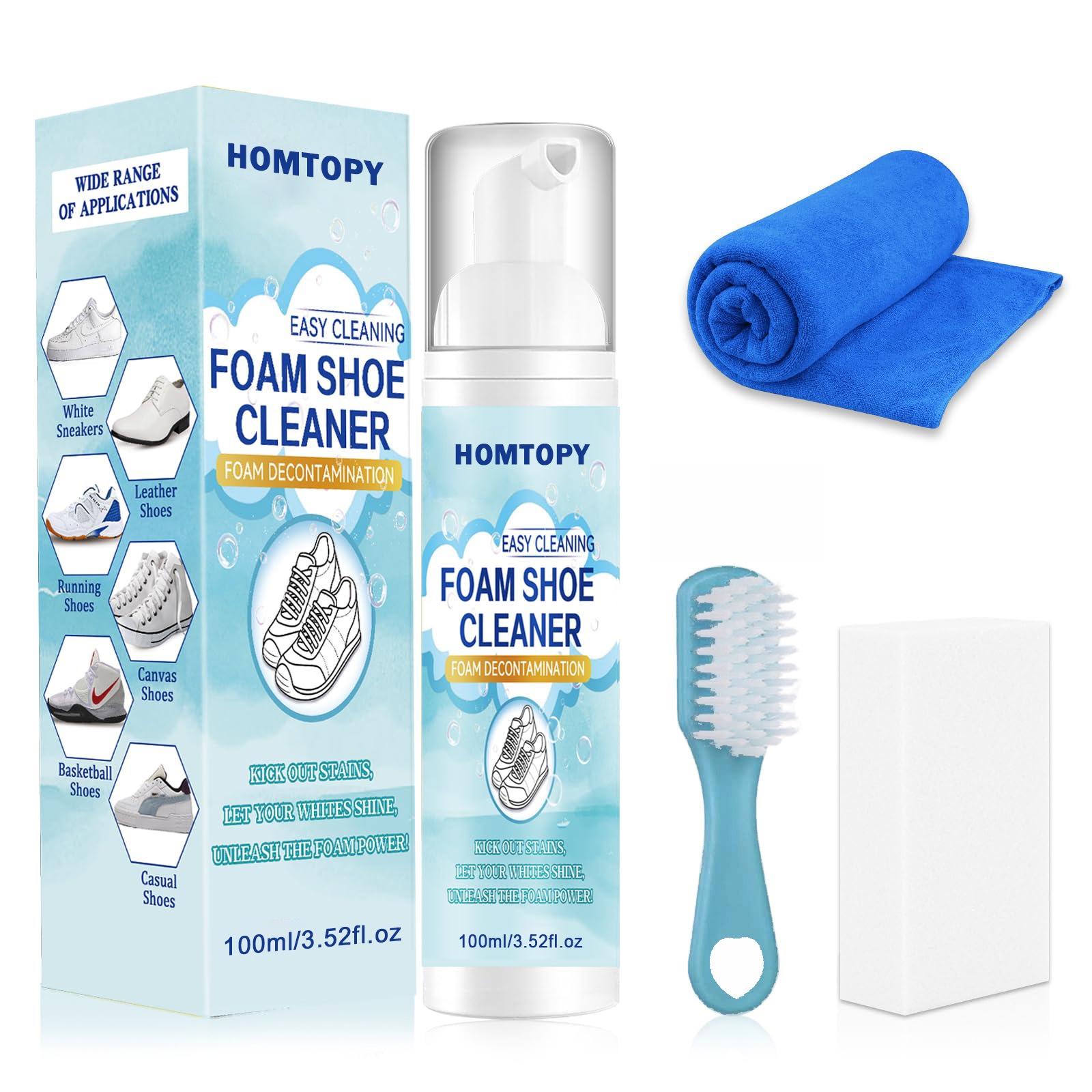 Sneaker Care Products - Zestaw do czyszczenia butów, środek do
